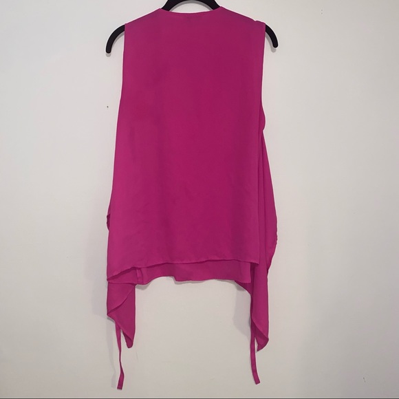 Tie back sleeveless chiffon blouse - Picture 5 of 8